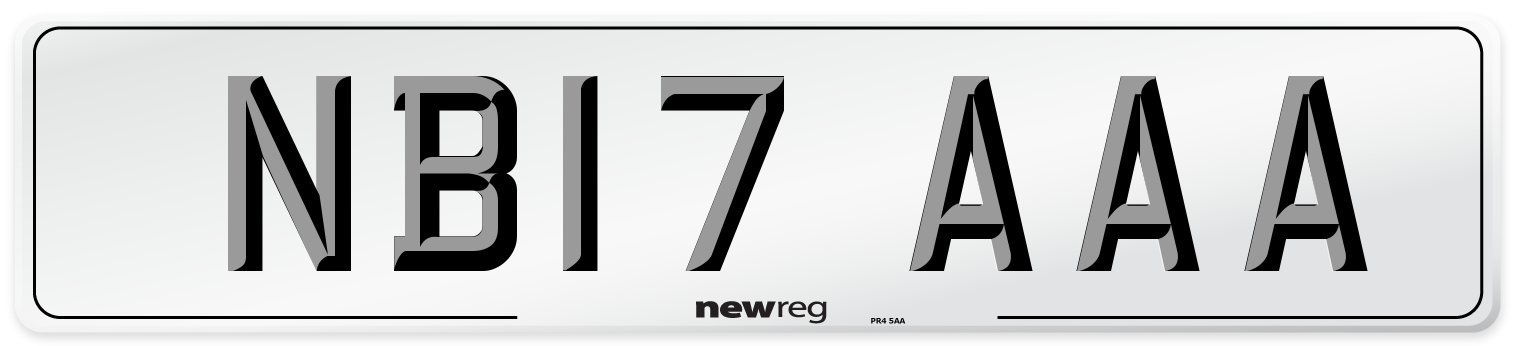 NB17 AAA Number Plate from New Reg